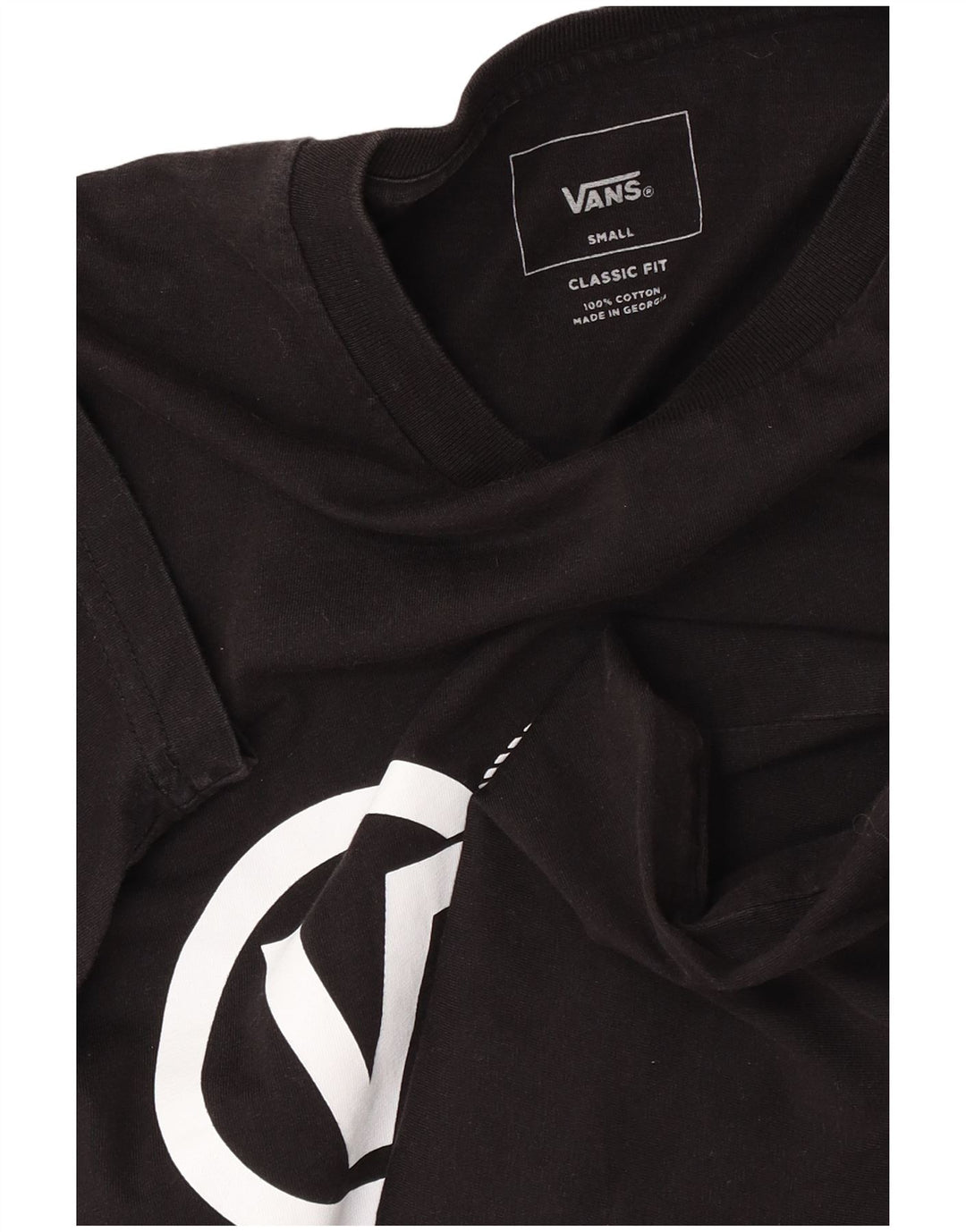 Vans T-shirt graphique pour hommes, petit haut en coton noir