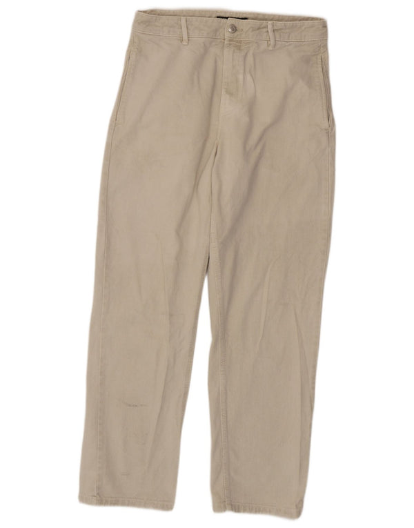 Zara Jean droit homme EU 42 Large W32 L30 coton beige