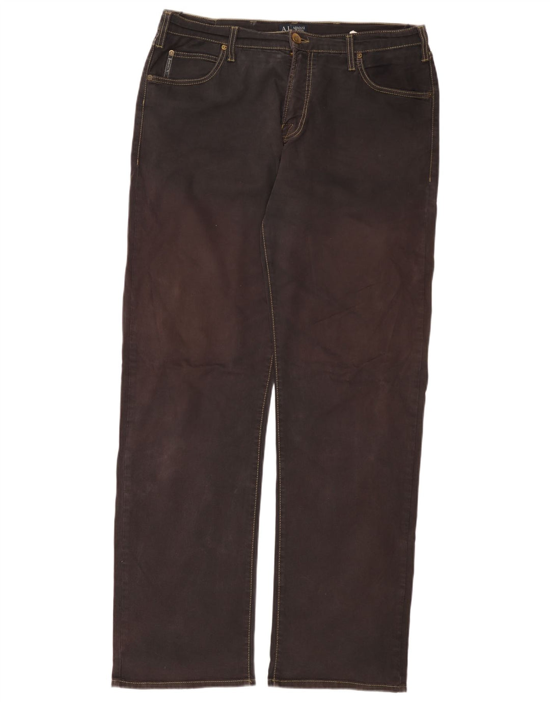 ARMANI Jean Droit Homme W36 L34 Noir