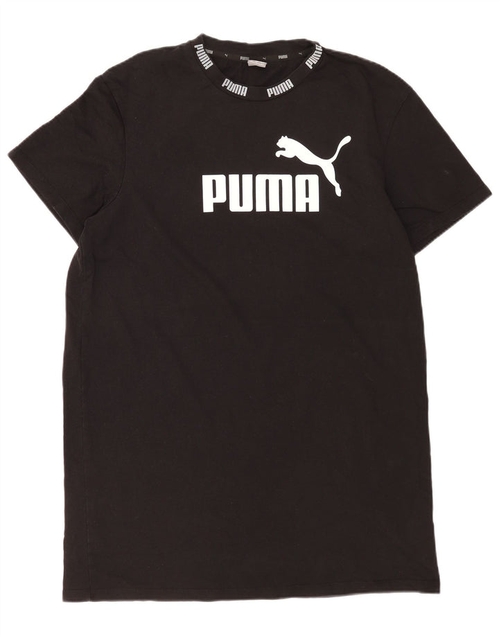 Puma T-shirt graphique pour hommes, grand, noir, coton