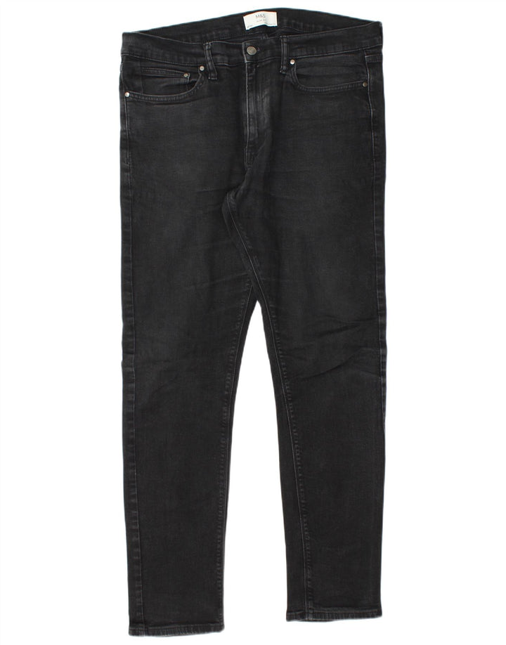 Marks & Spencer Jean Slim Homme W36 L33 Coton Noir