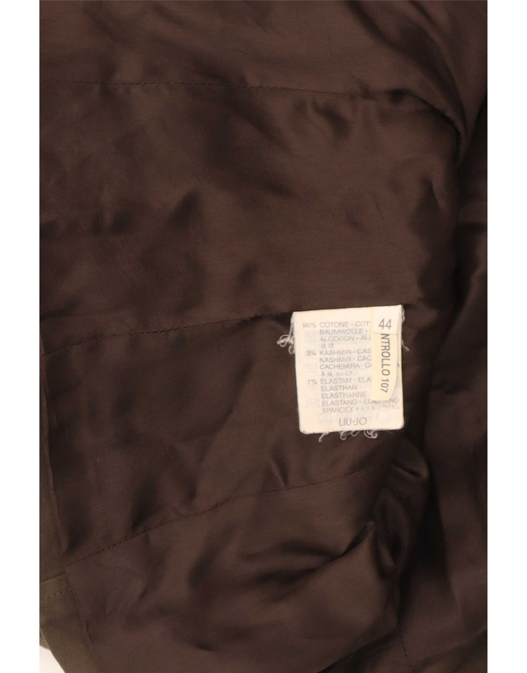Liu Jo Veste Blazer 3 Boutons Femme IT 44 Coton Marron Moyen