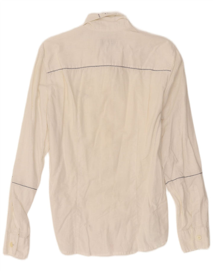 Chemise Armani Homme Coton Rayé Blanc Moyen