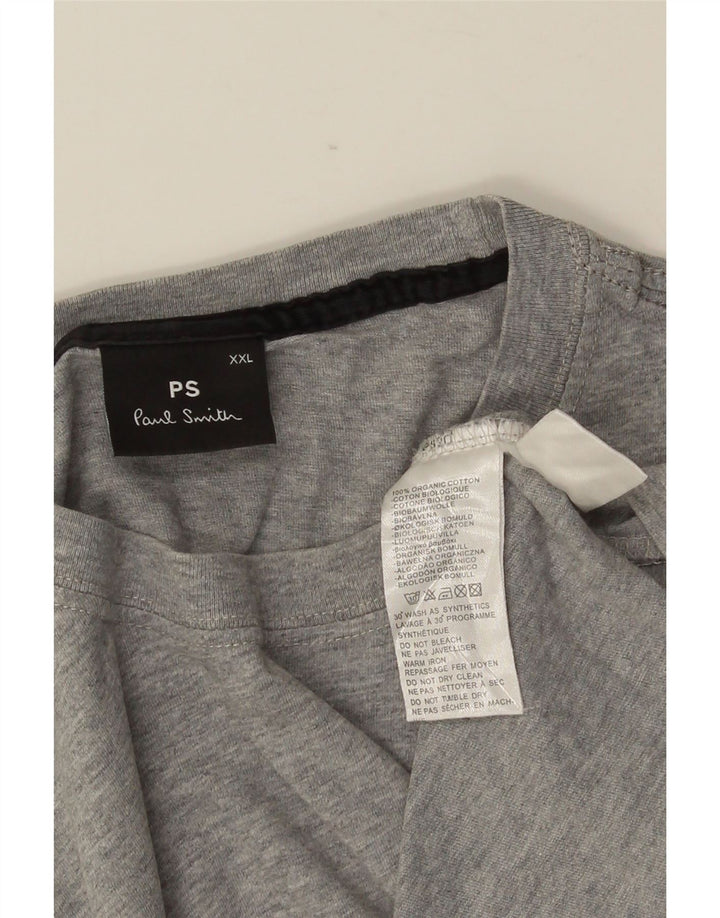 PAUL SMITH T-Shirt Homme Top 2XL Gris Coton
