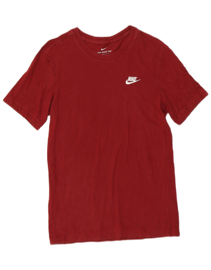 Nike T-shirt pour homme en coton bordeaux Taille S