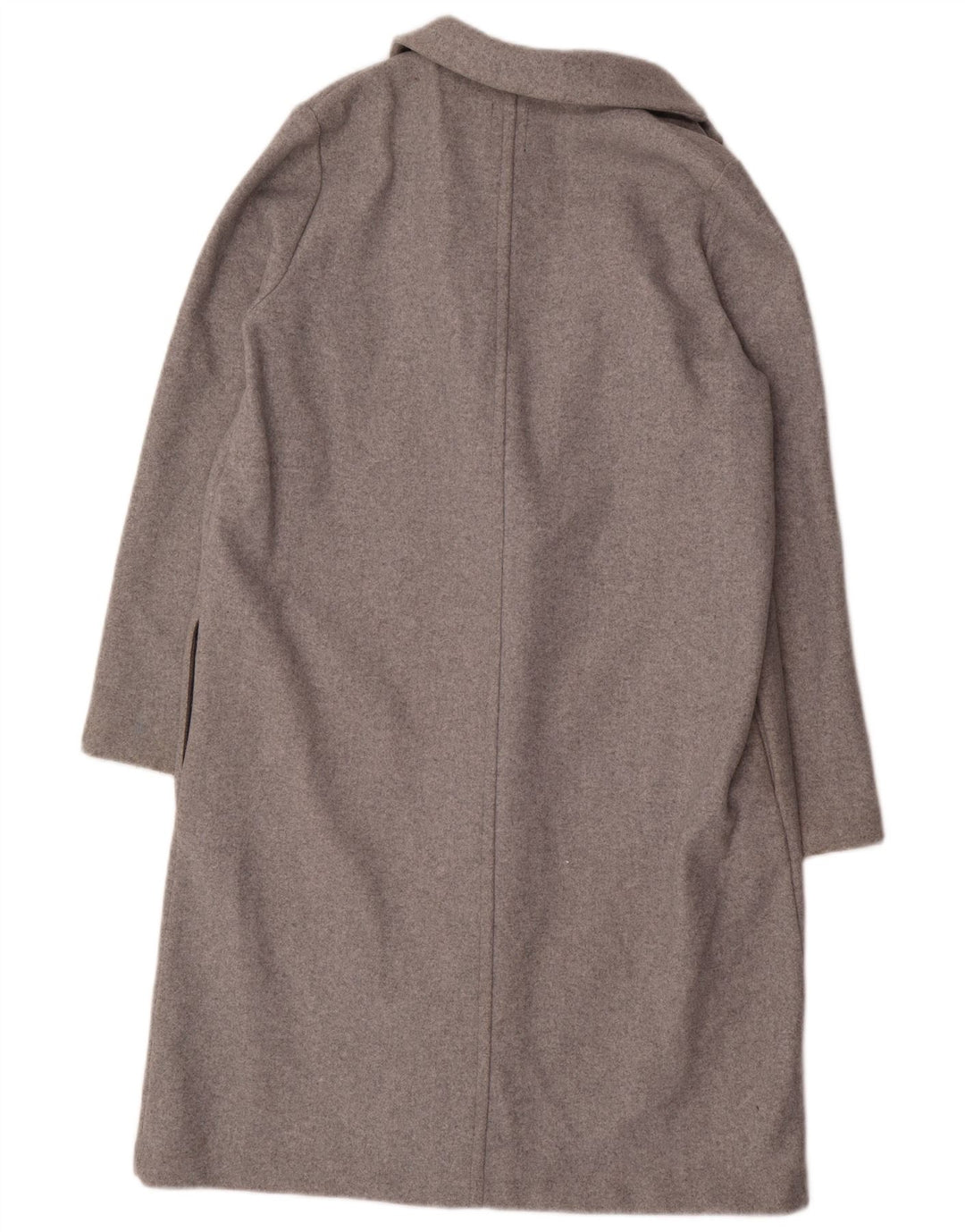ZARA Femme Manteau Ouvert UK 18 XL Gris Polyester