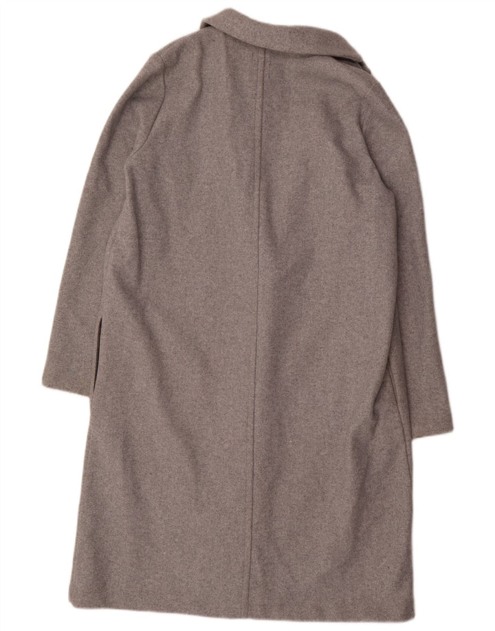 ZARA Femme Manteau Ouvert UK 18 XL Gris Polyester