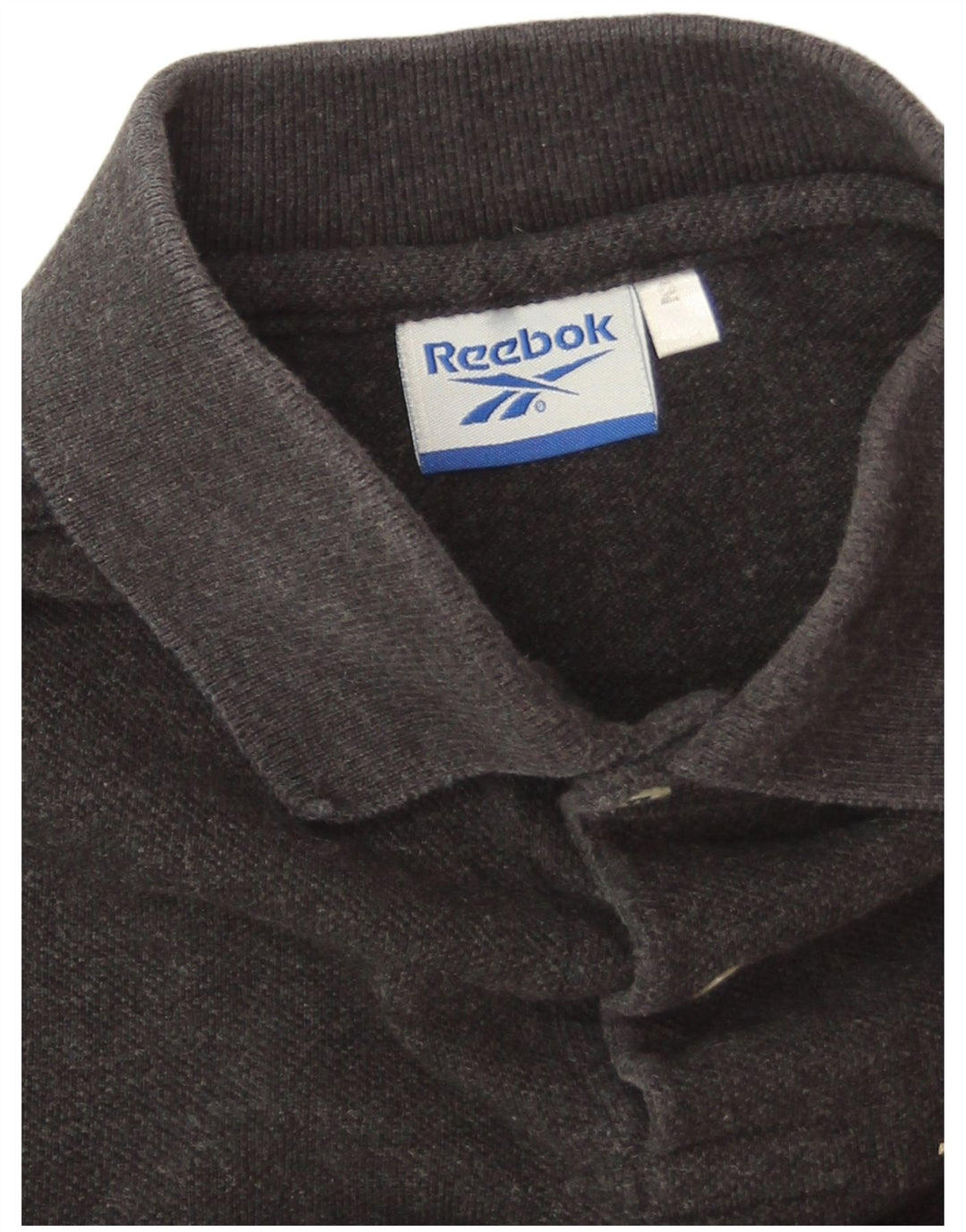 Reebok Polo Homme Large Gris Coton
