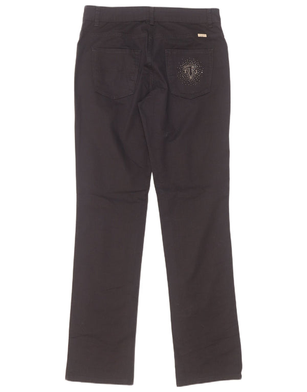 Trussardi Pantalon Droit Casual W28 L33 Bleu Marine Coton
