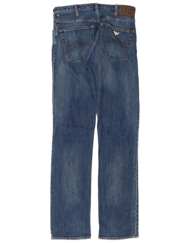 Armani Jean droit W30 L32 bleu coton homme