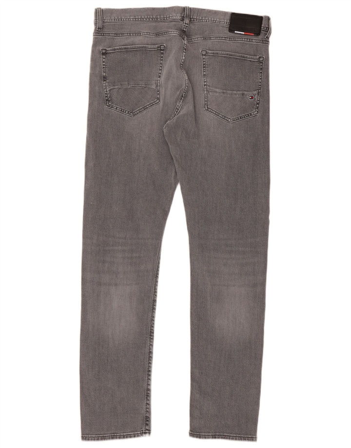Tommy Hilfiger Jean Slim Homme W36 L32 Gris Coton