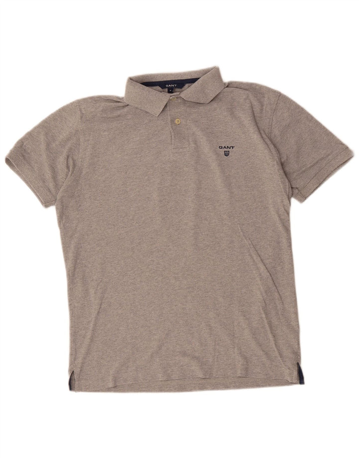 Gant Polo Homme Gris Moyen Coton
