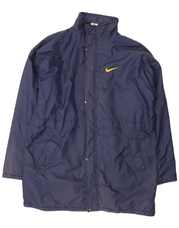 Nike Mens Graphic Windbreaker Coat UK 42 XL Navy Blue