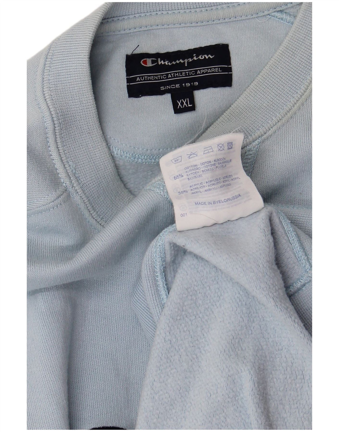 Champion Sweat-shirt graphique pour homme 2XL en coton bleu