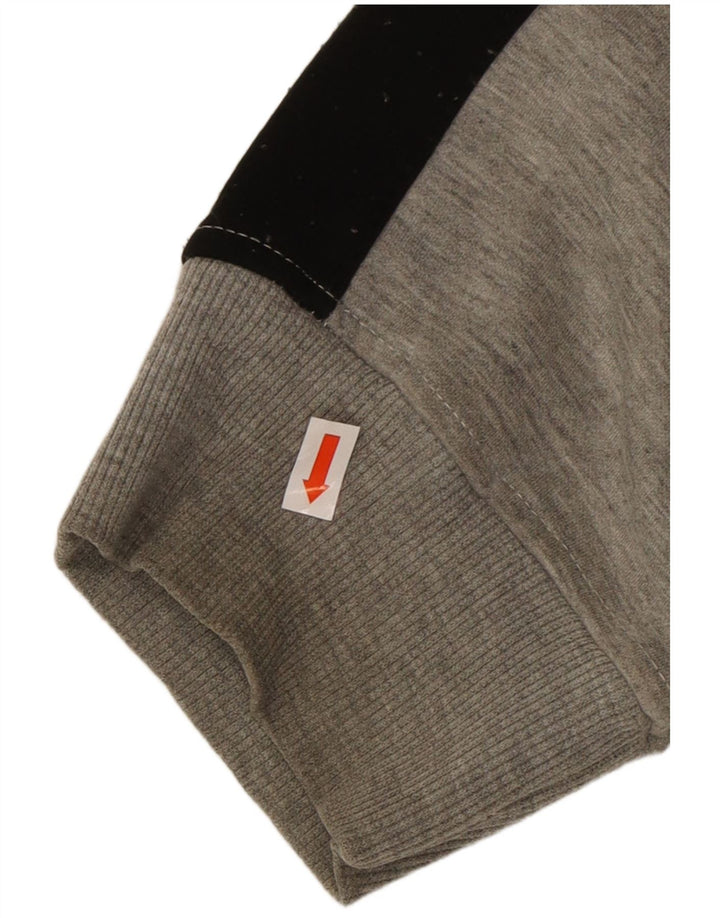 DKNY Mens Graphic Tracksuit Top Jacket Medium Grey Colourblock Polyester