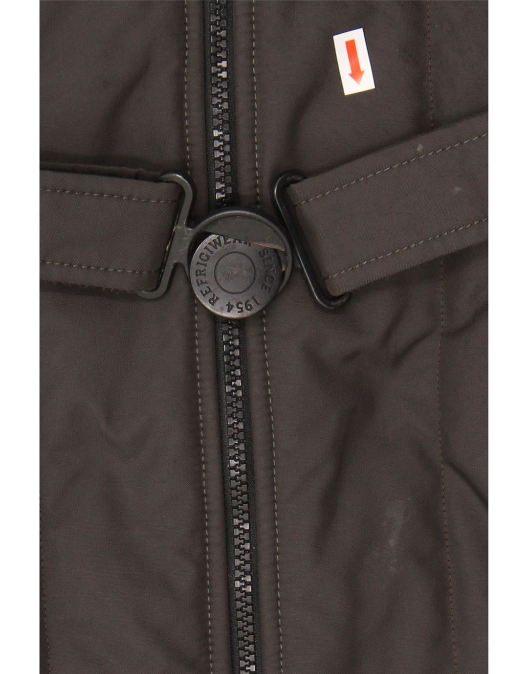 Refrigiwear Manteau rembourré à capuche pour femme IT 46 Large Kaki Nylon