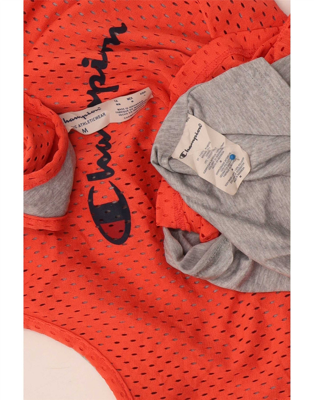 Champion Débardeur graphique coupe athlétique pour femme UK 14 Orange moyen Polyester