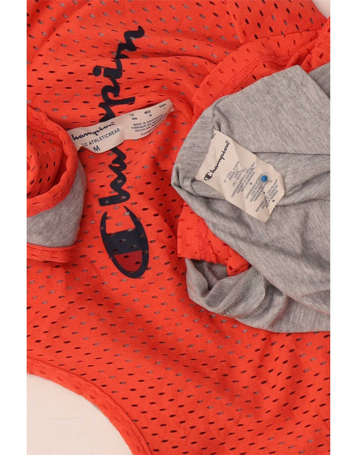 Champion Débardeur graphique coupe athlétique pour femme UK 14 Orange moyen Polyester