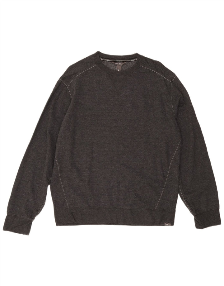 EDDIE BAUER Sweat-Shirt Homme Grand Gris Coton