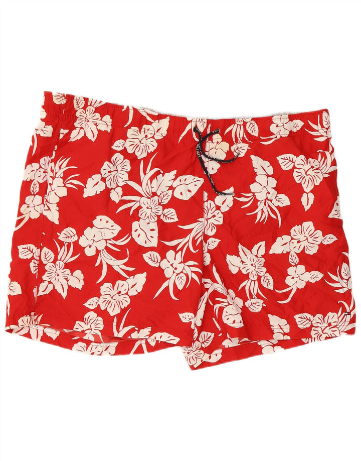 TOMMY HILFIGER Short de Bain Homme 2XL Rouge Floral Polyester