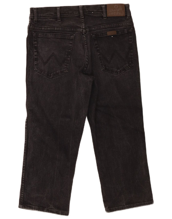 Wrangler Jean droit Capri pour homme, coupe régulière, W34 L22, coton noir