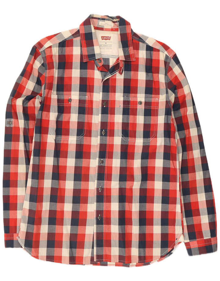Levi's Chemise Slim Fit Homme Rouge Moyen Vichy Coton