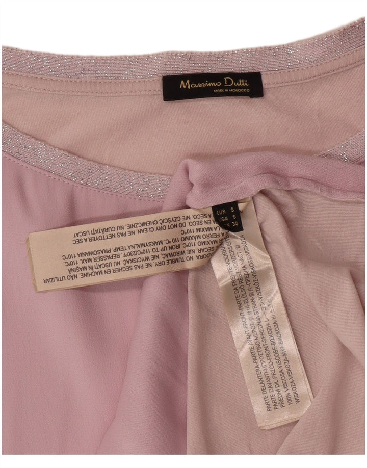 MASSIMO DUTTI Chemisier surdimensionné pour femme UK 10 Petit Rose Colorblock