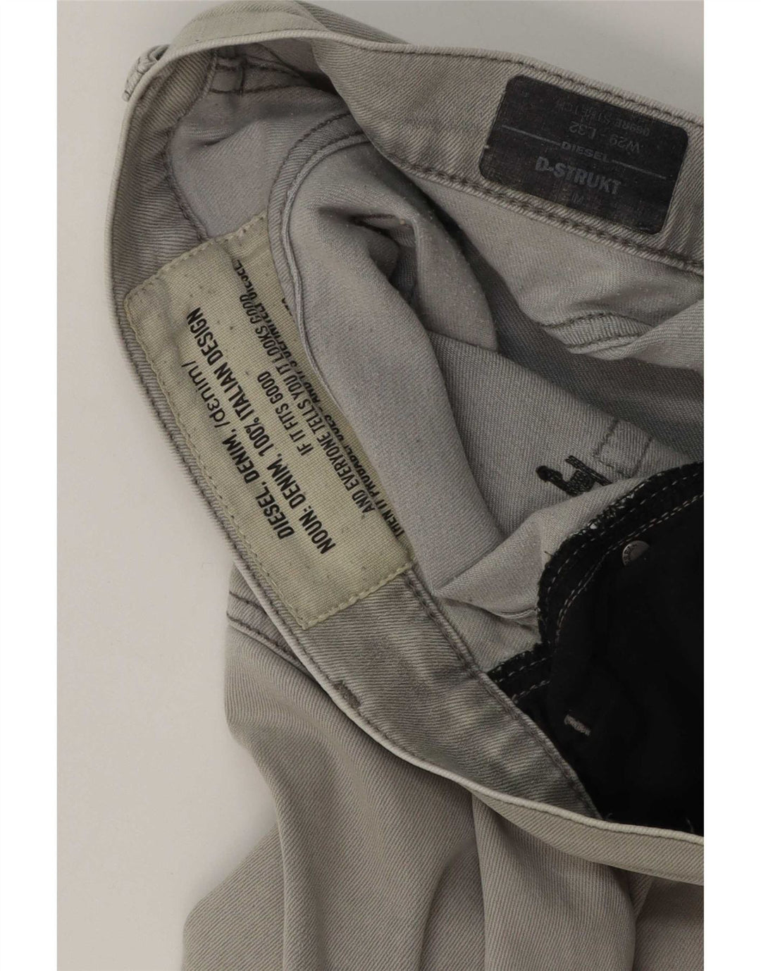 Diesel Jean D-Strukt Slim Homme W29 L32 Gris