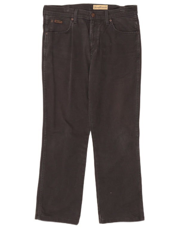 Wrangler Jean droit extensible Arizona W33 L30 pour homme en coton gris