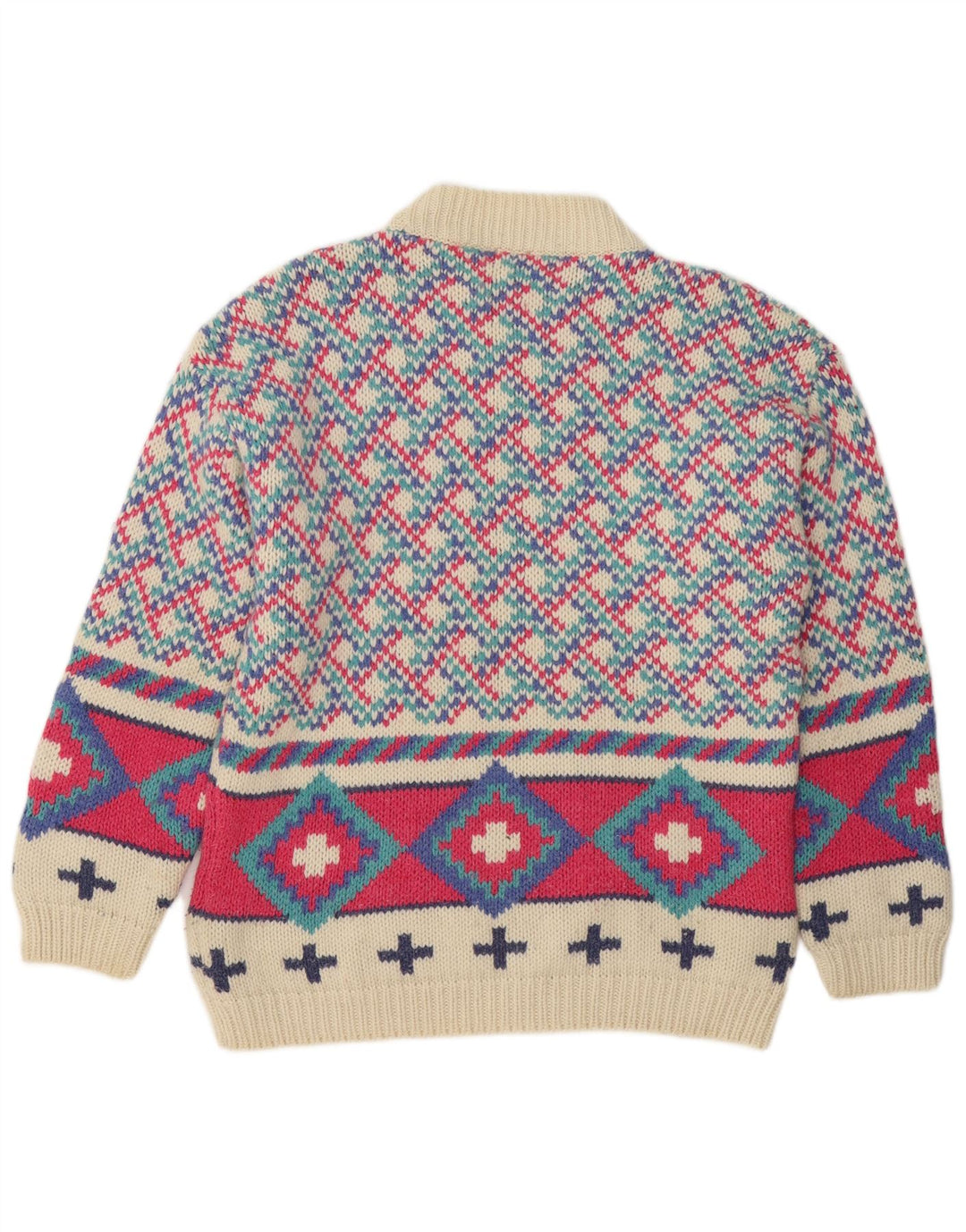Mauna Kea Pull col rond homme moyen multicolore géométrique