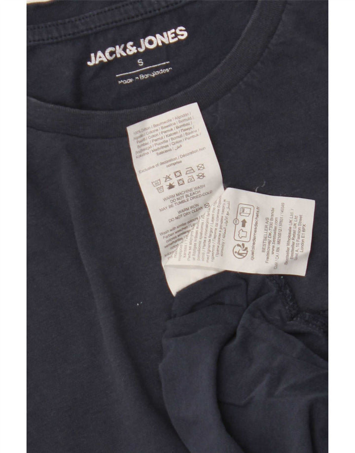 Jack & Jones T-Shirt Homme Haut Petit Bleu Marine Coton