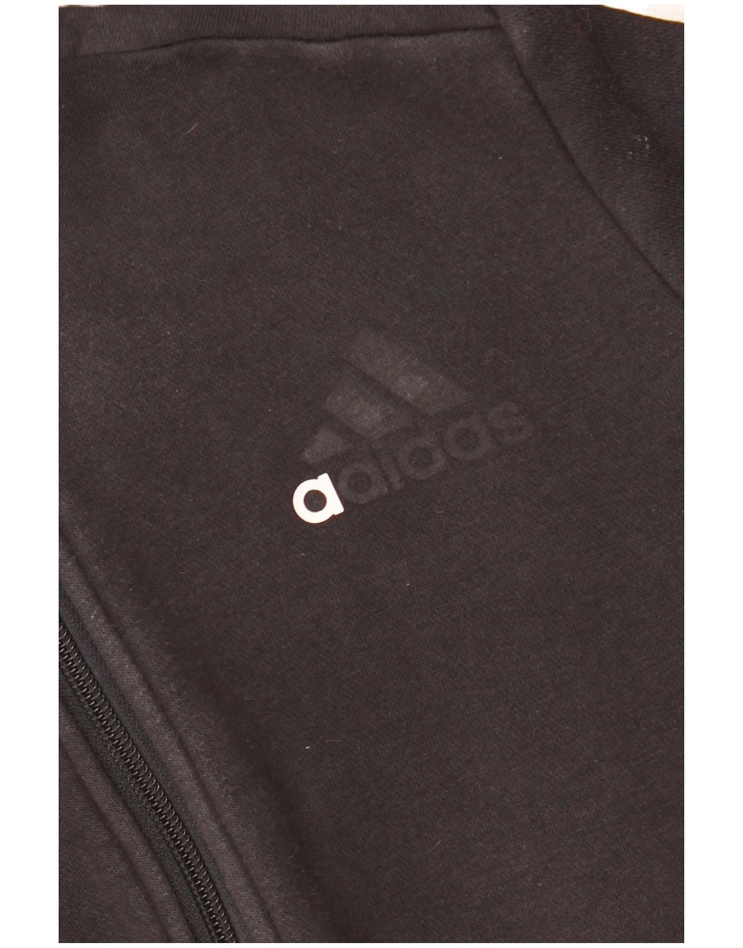 ADIDAS Pull à capuche zippé garçon 11-12 ans Noir Coton