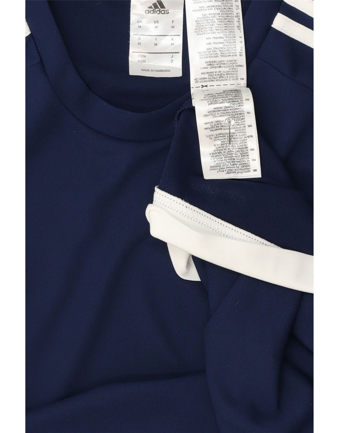 Adidas Homme Climalite T-Shirt Top Bleu Marine Moyen Polyester