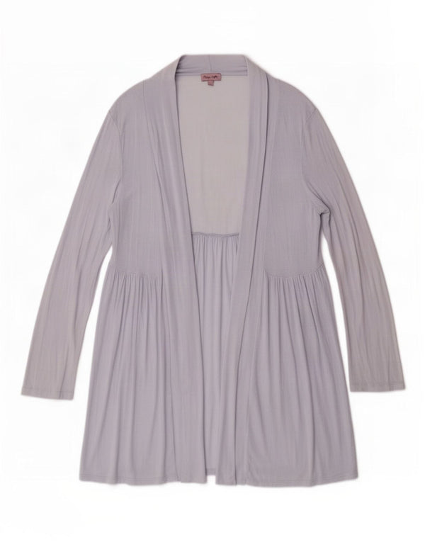 Phase Eight Cardigan long pour femme UK 12 Bleu moyen Viscose