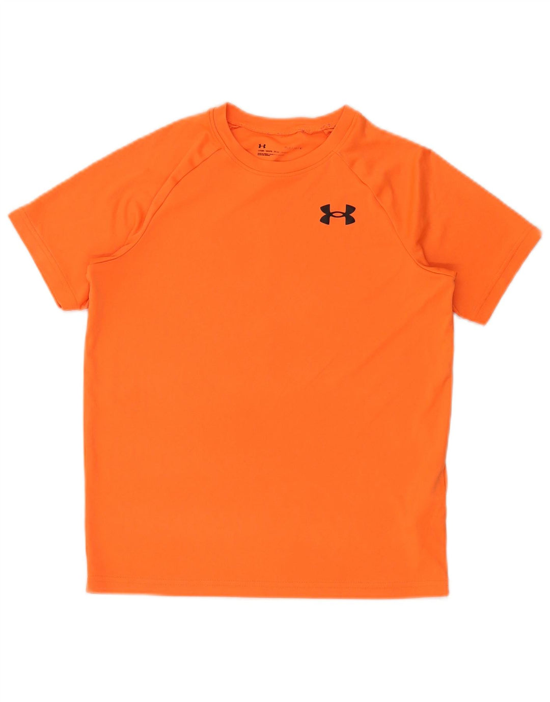 UNDER ARMOUR T-Shirt Garçon 11-12 ans Large Orange Polyester