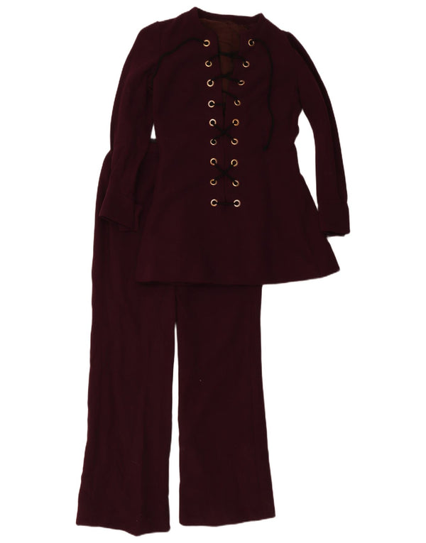 costume 2 pièces vintage femme IT 44 Medium W24 L29 Violet
