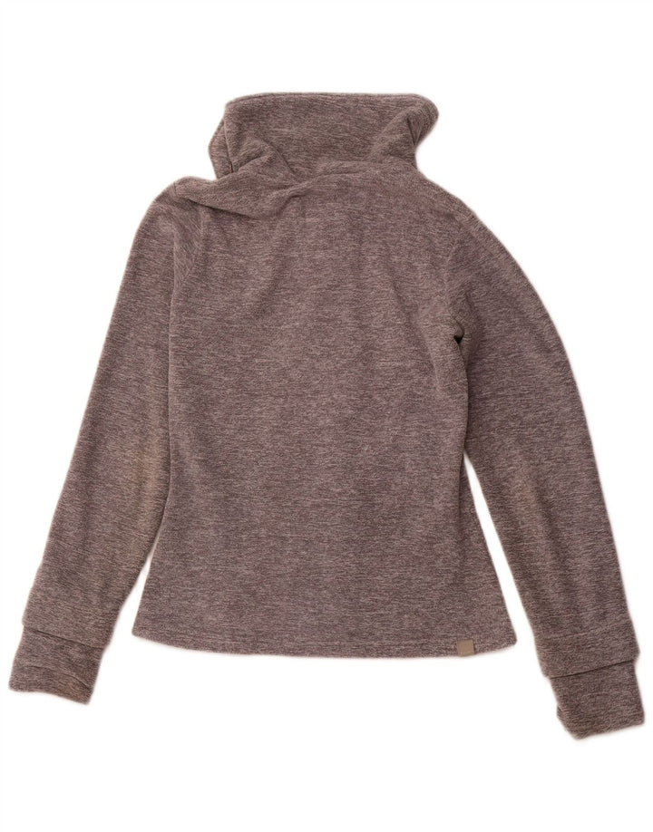 BENCH Veste polaire graphique pour femme UK 12 Gris moyen Polyester