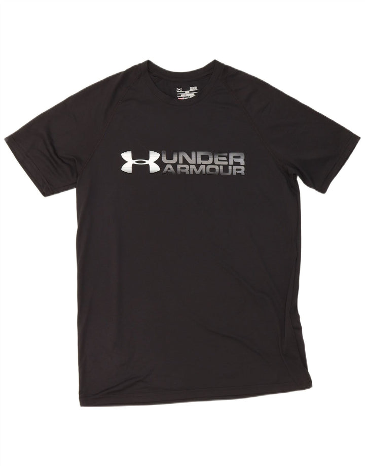 Under Armour Heat Gear Graphic T-Shirt Haut Petit Noir Polyester