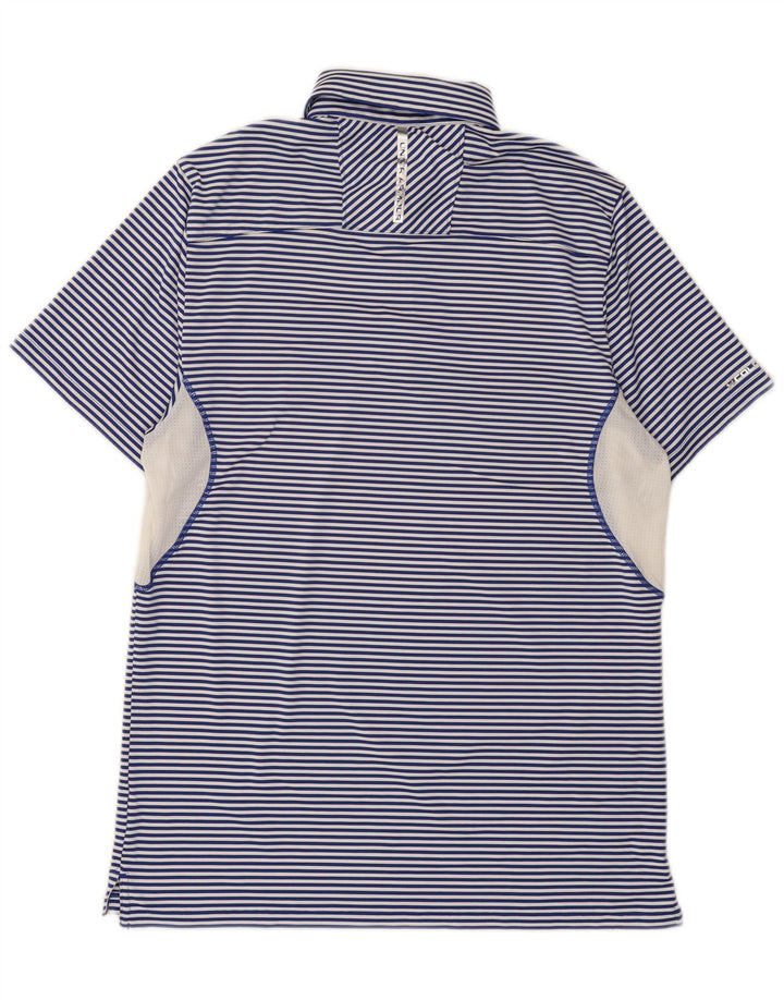 Under Armour Polo Heat Gear Homme Bleu Moyen Fines Rayures Polyester
