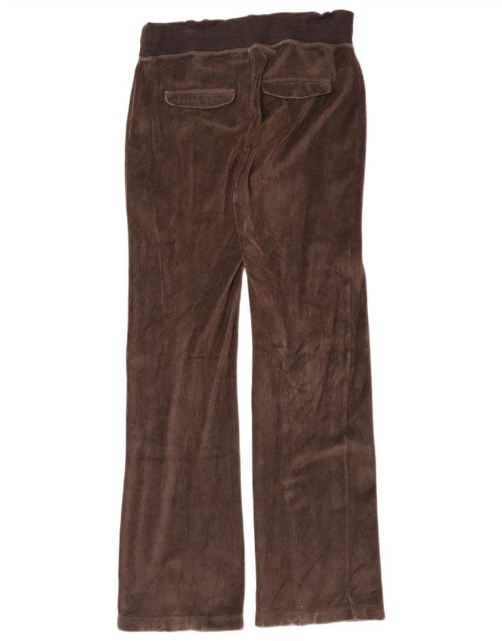 ADIDAS Pantalon de survêtement en velours pour femme EU 42 Marron moyen Coton