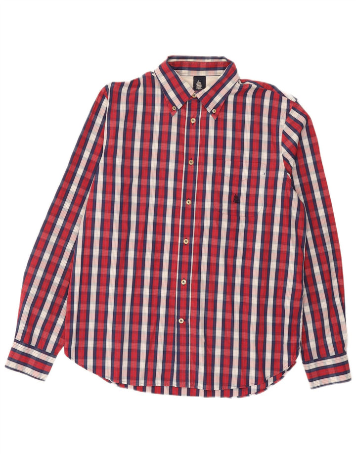 Marina Yachting Chemise Homme Taille 42 Grand Carreau Rouge