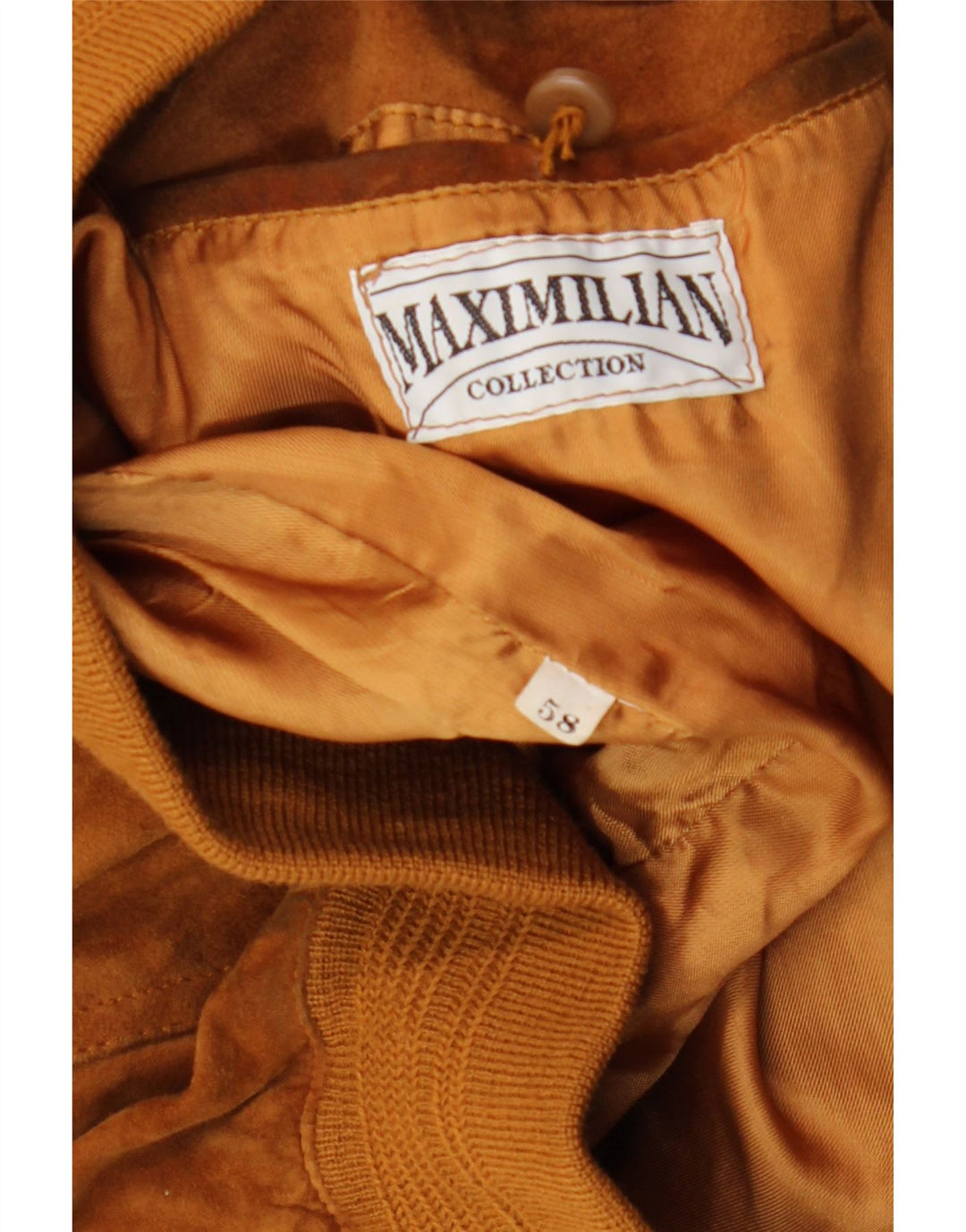 Maxi Milian Veste Bomber En Daim Pour Homme IT 58 4XL Marron