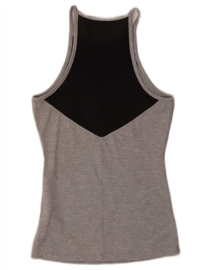 Puma Débardeur Femme UK 10 Petit Gris Colorblock Polyester