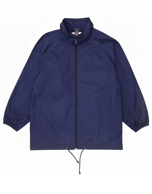 St. Bernard Veste de pluie surdimensionnée à capuche pour femme UK 10 Small Bleu marine PVC