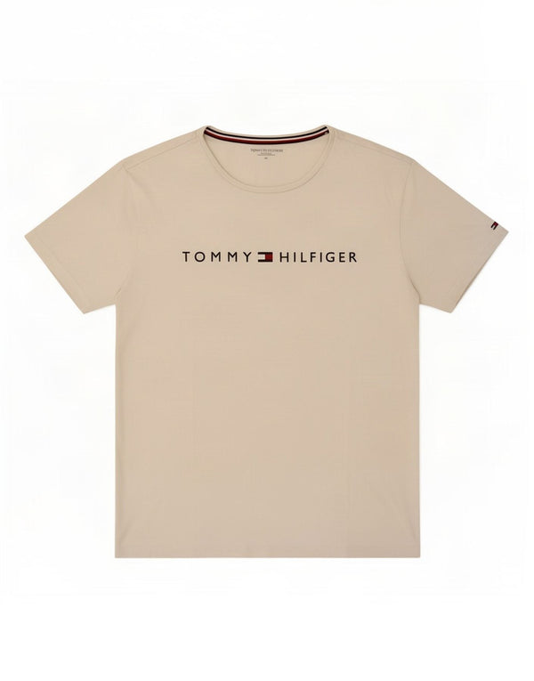 Tommy Hilfiger T-shirt graphique pour homme XL Blanc Coton