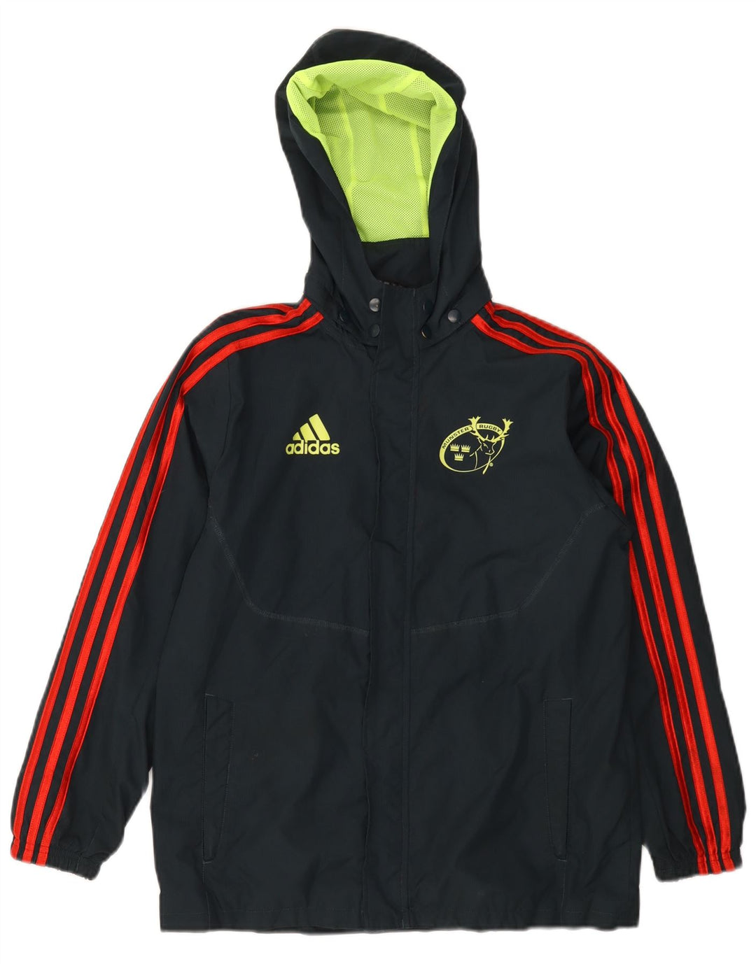 ADIDAS Veste de survêtement à capuche Munster Rugby pour garçon 11-12 ans Noir