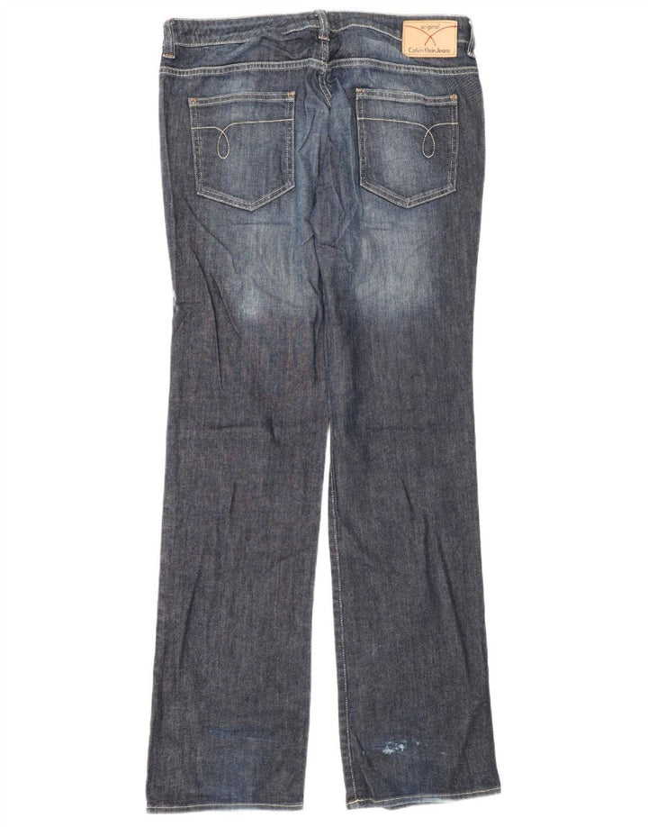 Calvin Klein Jeans Bootcut Femme W32 L34 Bleu Marine Coton