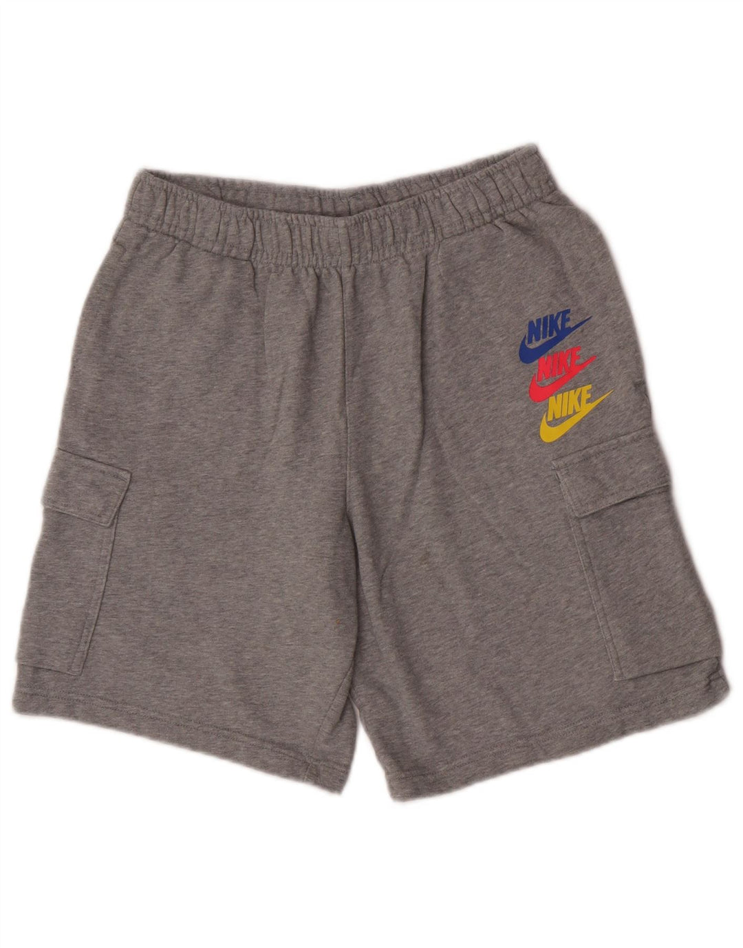 Nike Short de sport pour homme Petit gris Coton