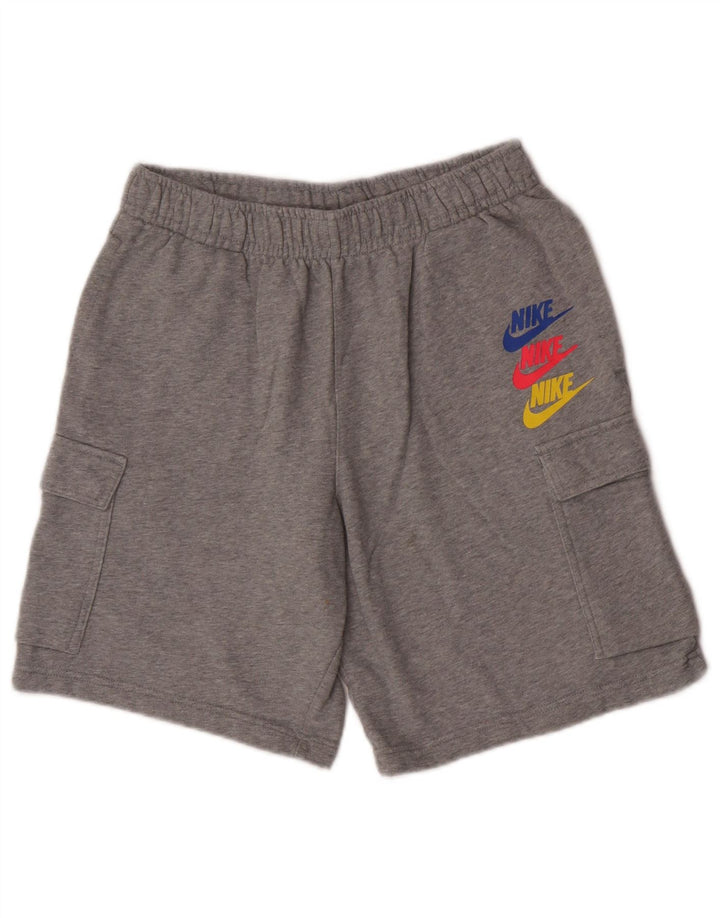 Nike Short de sport pour homme Petit gris Coton
