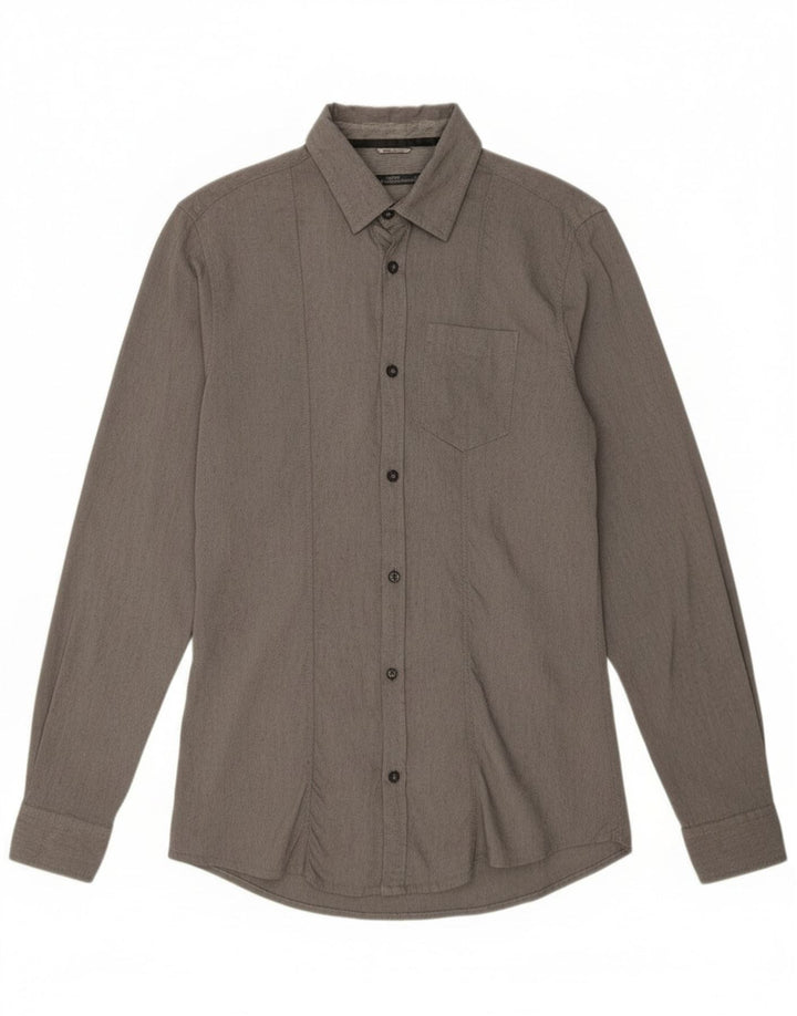 Daniele Alessandrini Chemise Homme Large Gris Viscose